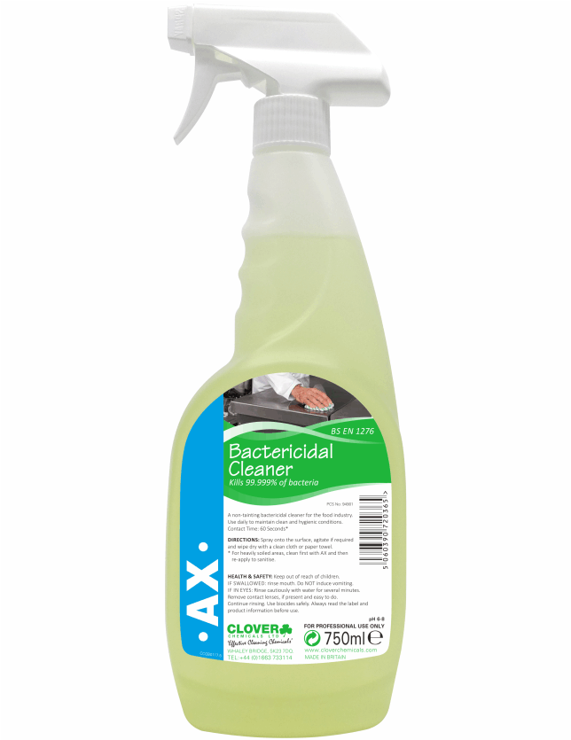 Clover AX   Ready to use Bactericidal Cleaner 750ml trigger [242]